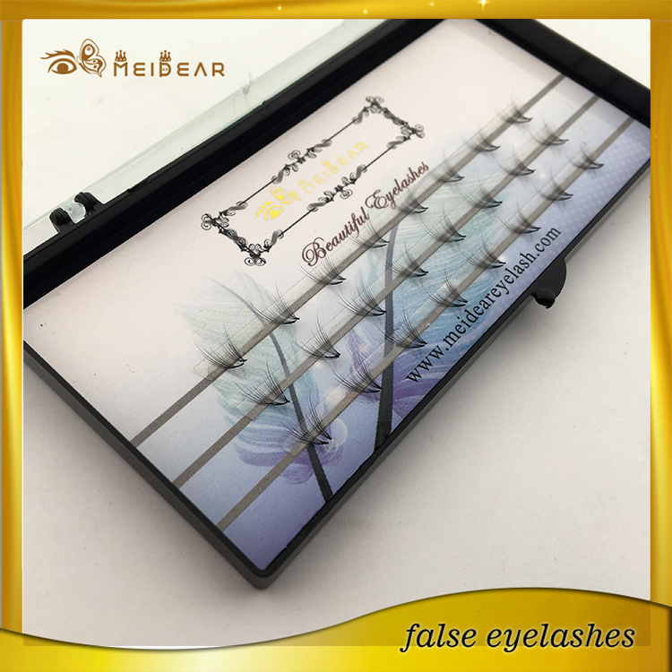 Private label hand made pre-fanned volume eyelashes extension  Singapore